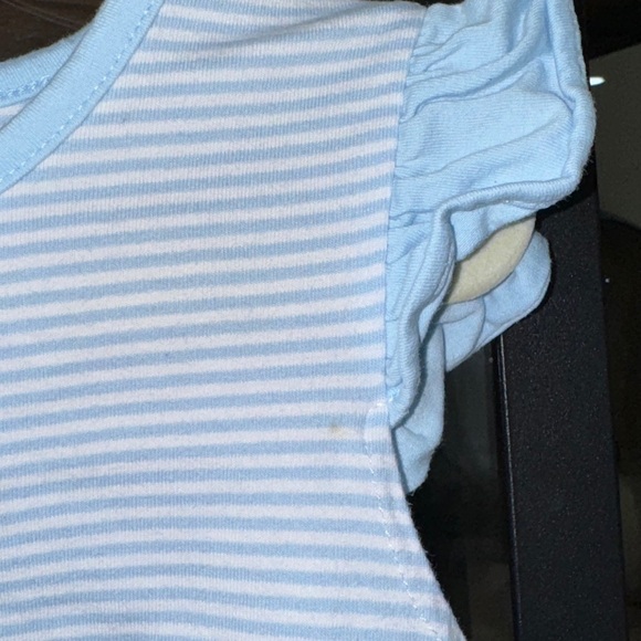 Jellybean K embroidered monogram initial dress top ruffles toddler girl flowers - Picture 3 of 5